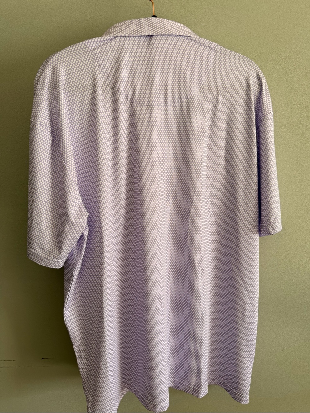 Collars & Co Featherweight Flex Vantage Lavender Polo Shirt for Men size XL - Picture 3 of 6